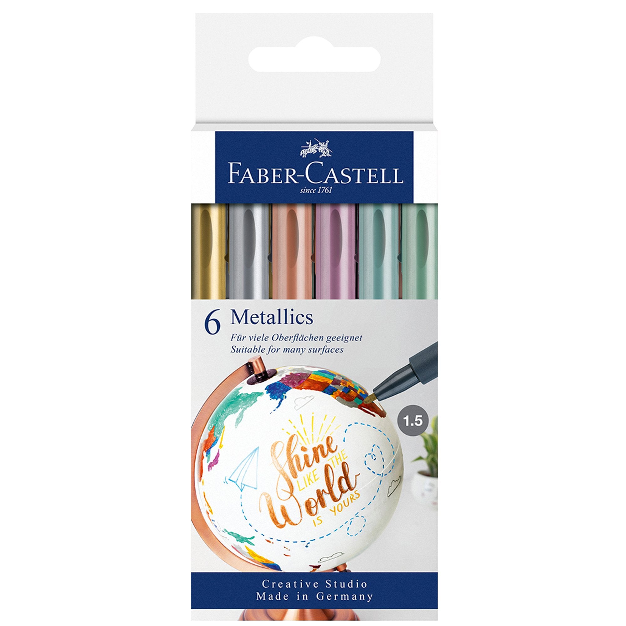 faber-castell-astuccio-6-marcatori-metallics-colori-assoriti