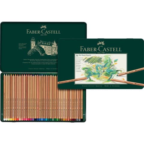 faber-castell-astuccio-metallo-matite-pitt-pastel-conf-36-colori-assortiti-112136