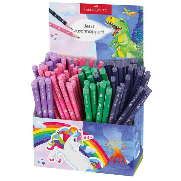 faber-castell-expo-120-matite-grafite-unicorno-dinosauro-standard-jumbo-faber-castell