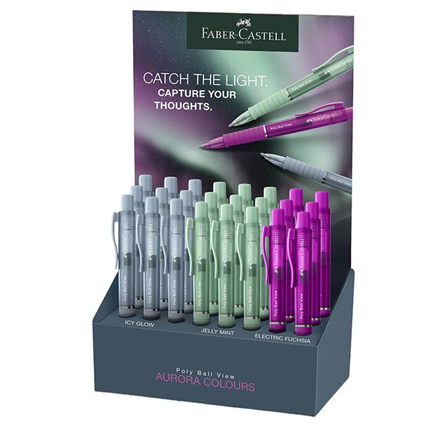 faber-castell-expo-24pz-poly-ball-view-aurora-fusto-colori-assortiti