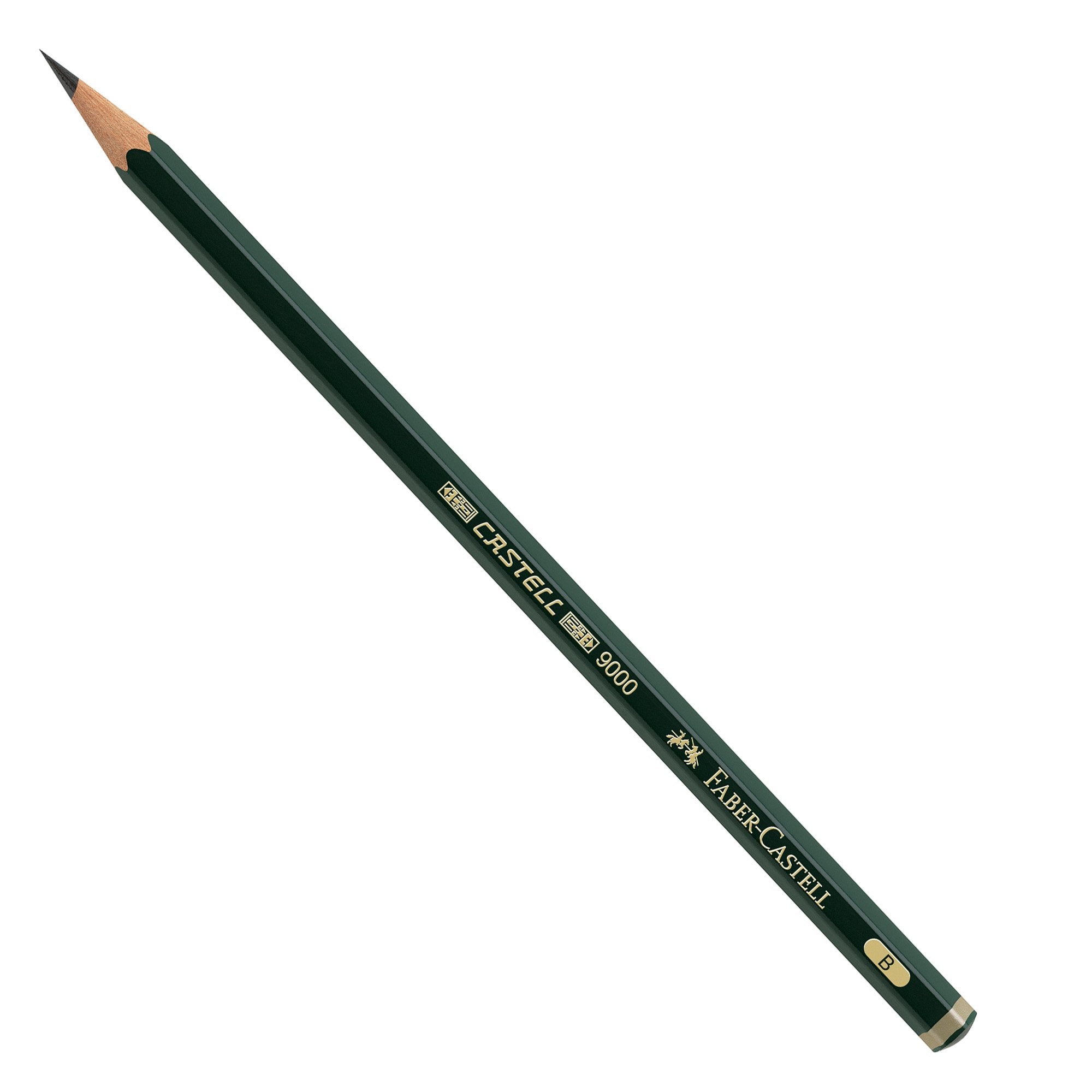 faber-castell-matita-grafite-castell-9000-b-esagonale-faber-castell