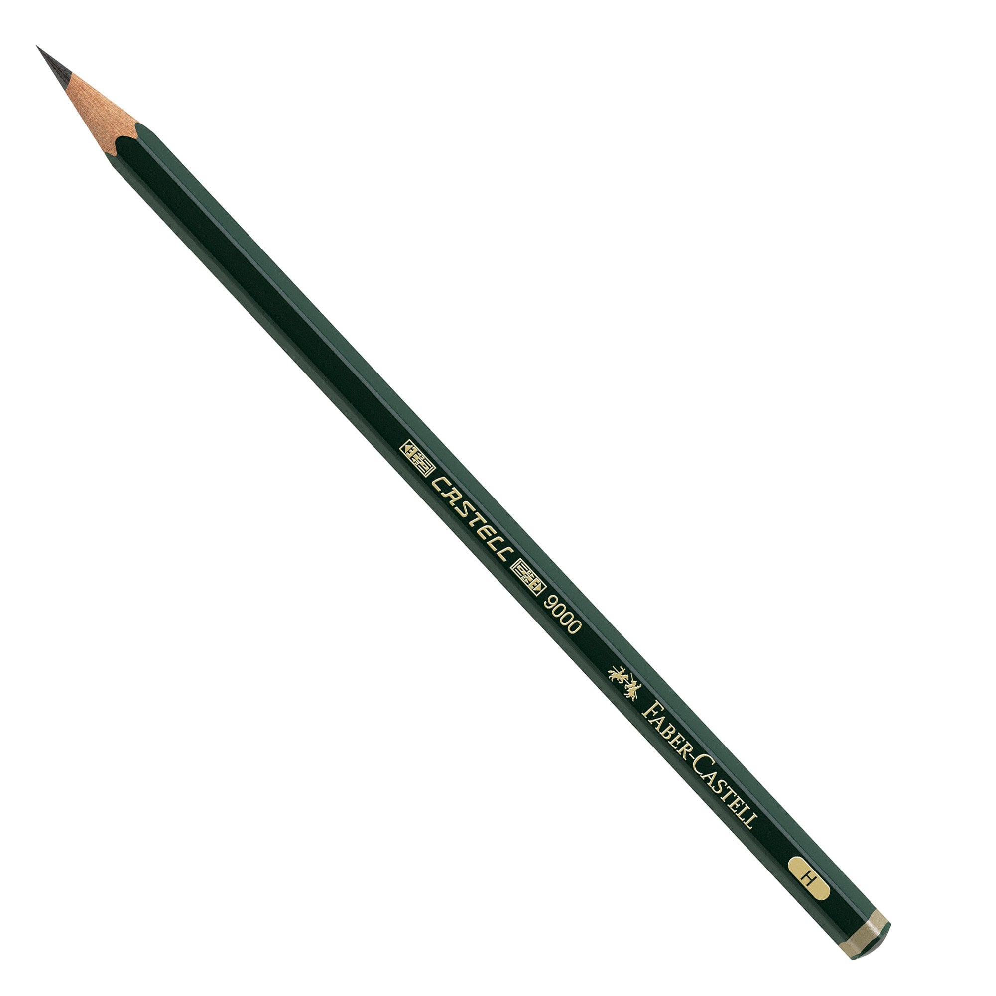 faber-castell-matita-grafite-castell-9000-h-esagonale-faber-castell