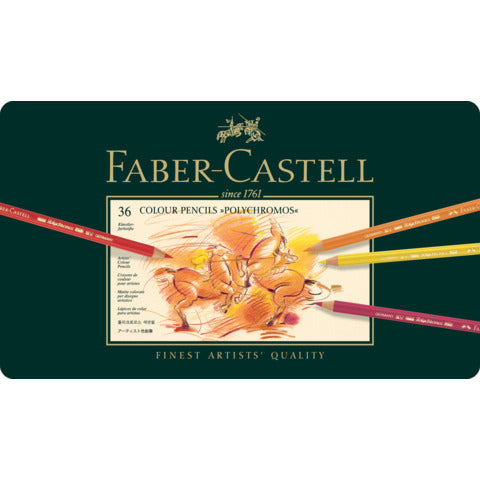 faber-castell-matite-colorate-permanenti-faber-castell-polychromos-mina-3-8-mm-box-metallo-colori-assortiti-conf-36-pezzi-110036