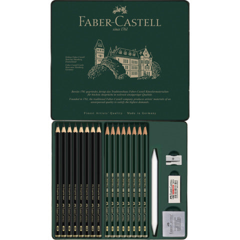 faber-castell-matite-colorate-pitt-graphite-matt-castell-9000-conf-20-colori-assortiti-115224
