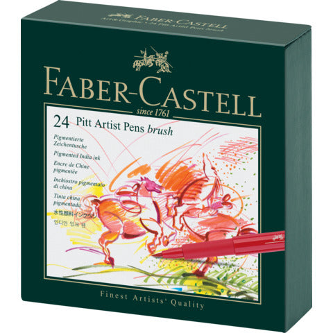 faber-castell-penna-inchiostro-pigmentato-faber-castell-pitt-artist-brush-box-colori-assortiti-conf-24-pezzi-167147