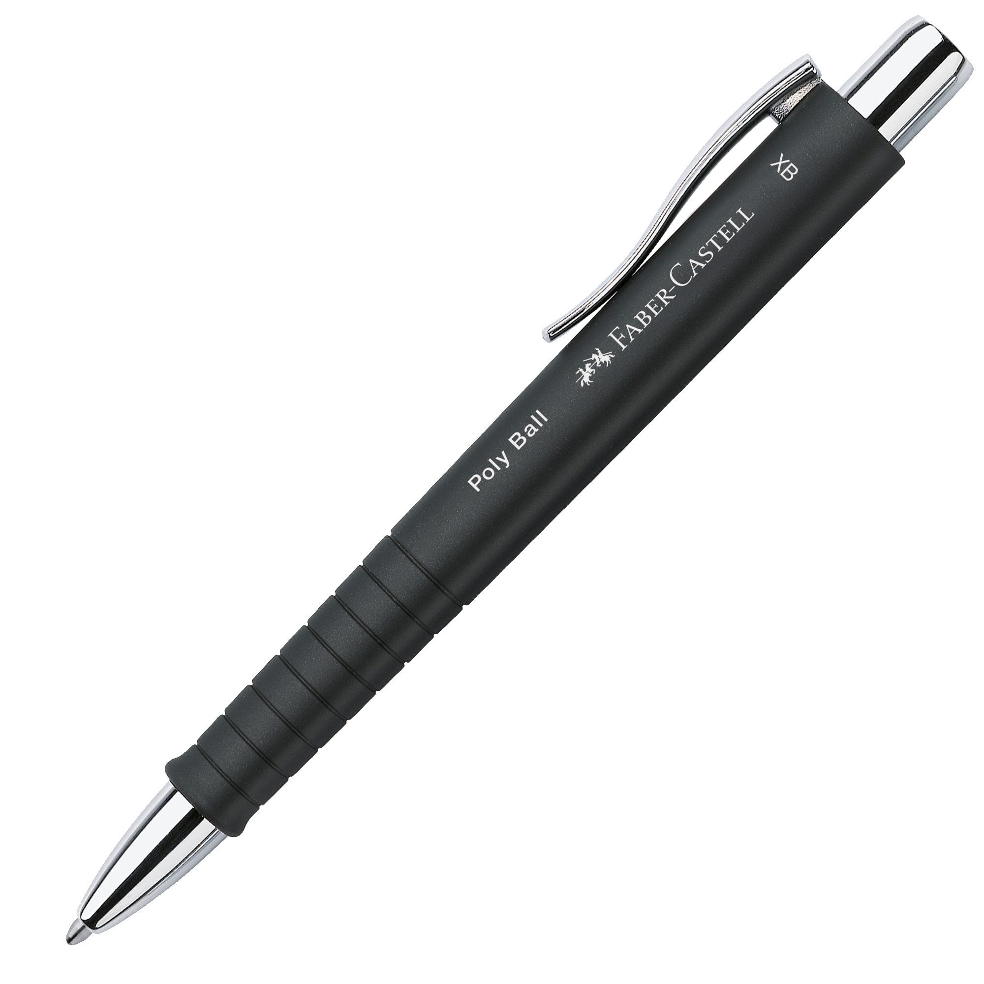 faber-castell-penna-sfera-0-7mm-poly-ball-fusto-nero-faber-castell