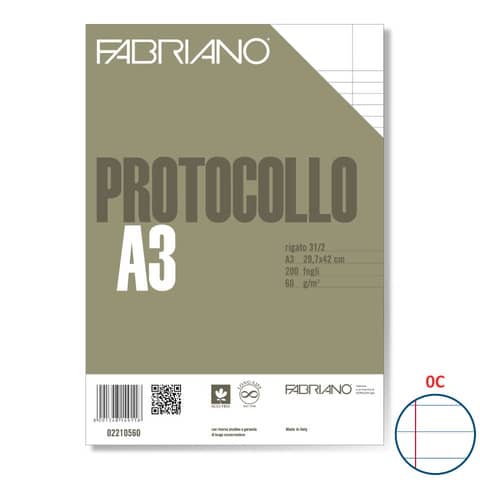 fabriano-protocollo-a4-1rigo-c-margine-200fg-60gr