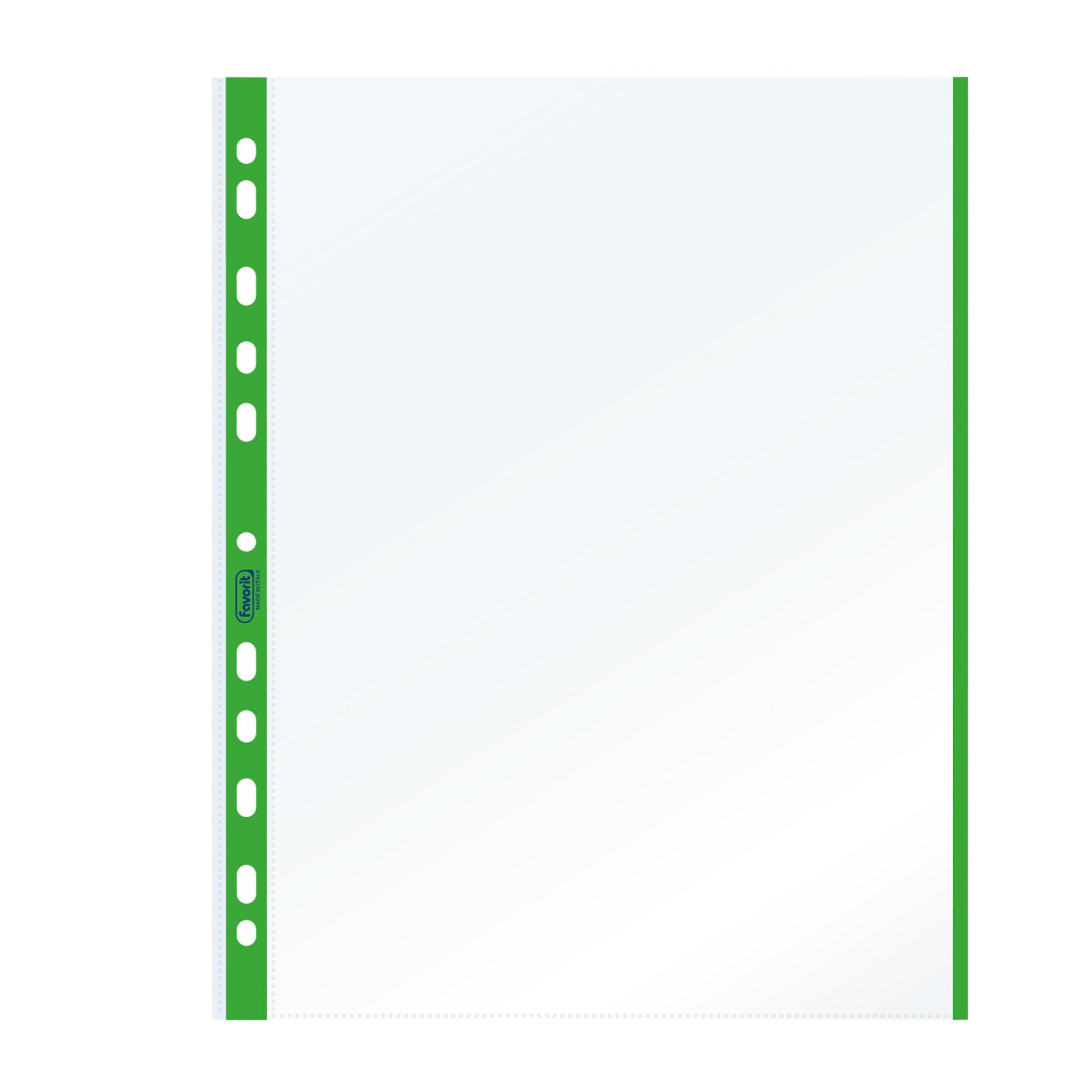 favorit-10-buste-forate-21x29-7cm-c-banda-colore-verde-01-0165