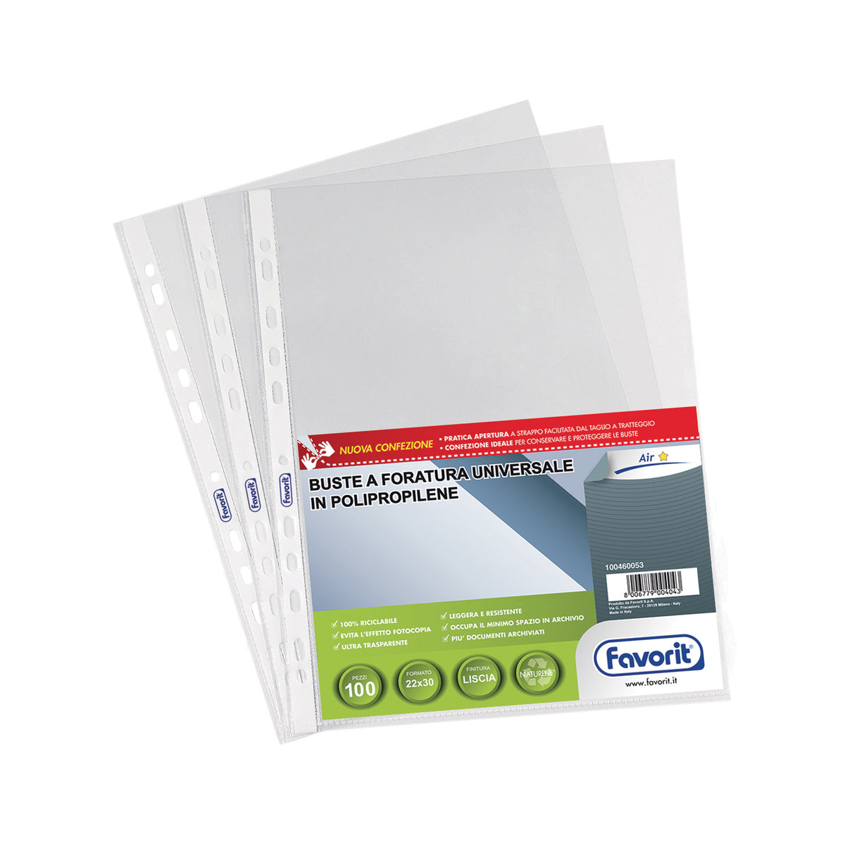 favorit-100-buste-forate-22x30-1725-05-standard-liscio-air