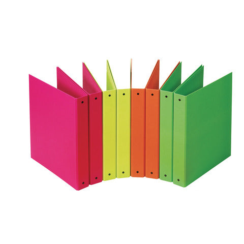 favorit-raccoglitore-4-anelli-cartone-neon-d-30-22x30-cm-conf-24-pezzi-colori-assortiti-fluo-400052717