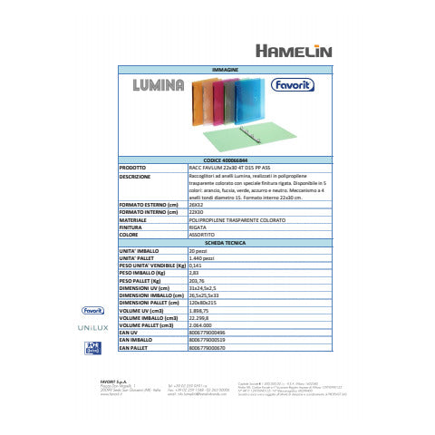 favorit-raccoglitore-4-anelli-lumina-pp-colori-assortiti-22x30-cm-diametro-15-400066844