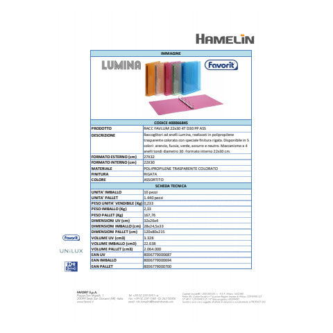 favorit-raccoglitore-4-anelli-lumina-pp-colori-assortiti-22x30-cm-diametro-30-400066845