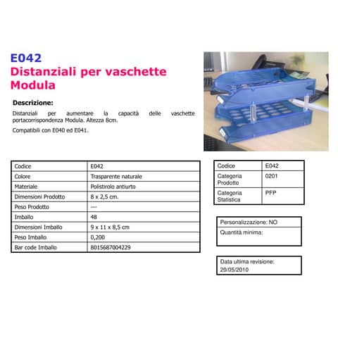 fellowes-distanziali-vaschette-modula-polistirolo-trasparente-conf-48-pezzi-e042