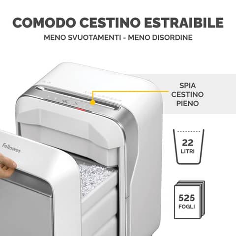 fellowes-distruggidocumenti-uso-personale-lx201-p-5-22-l-taglio-microframmento-bianco-5050101