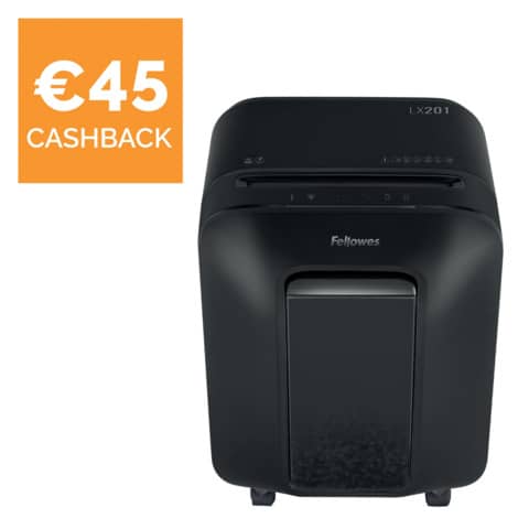 fellowes-distruggidocumenti-uso-personale-lx201-p-5-22-l-taglio-microframmento-nero-5050001