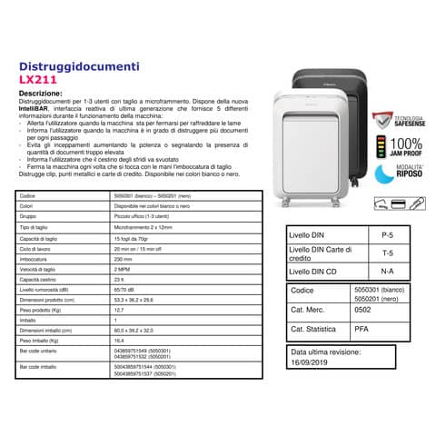 fellowes-distruggidocumenti-uso-personale-lx211-p-5-23-l-taglio-microframmento-bianco-5050301