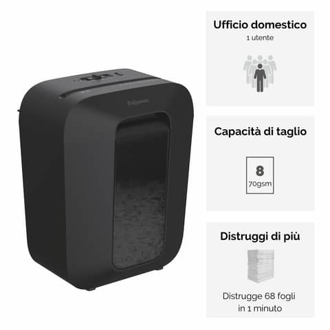 fellowes-distruggidocumenti-uso-personale-lx45-p-4-17-l-taglio-frammenti-4x37-mm-powershrednero-4400501