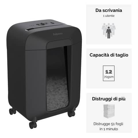 fellowes-distruggidocumenti-uso-personale-lx85-p-4-19-l-taglio-frammenti-4x40-mm-powershred-nero-4400801