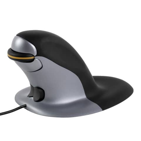 fellowes-mouse-verticale-penguin-grande-filo-grigio-nero-9894401