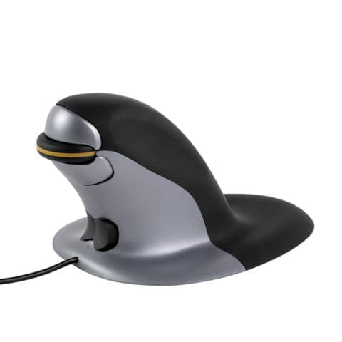 fellowes-mouse-verticale-penguin-medio-filo-grigio-nero-9894601