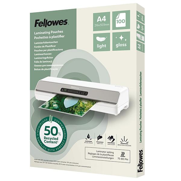fellowes-scatola-100-pouches-riciclate-80mic-a4