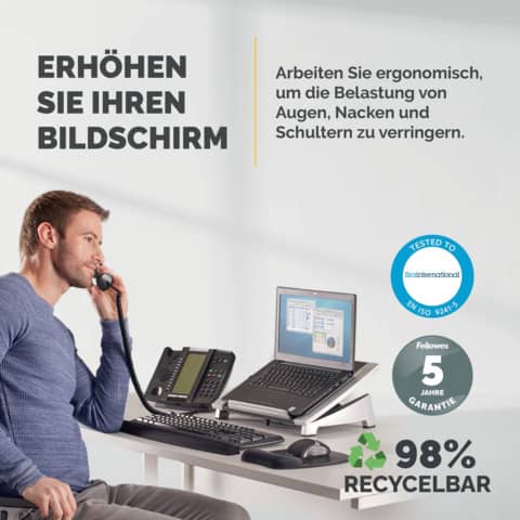 fellowes-supporto-laptop-office-suites-plastica-nero-argento-16-5x38-4x28-9-cm-8032001
