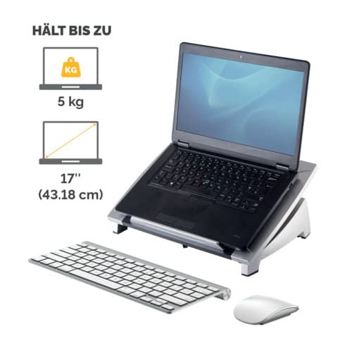 fellowes-supporto-laptop-office-suites-plastica-nero-argento-16-5x38-4x28-9-cm-8032001