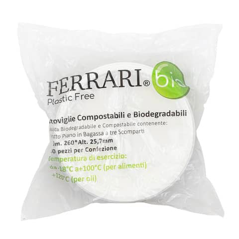 ferrari-bio-piatto-3-scomparti-bagassa-sbiancata-conf-100-pz-260x25-7-mm-fbio22