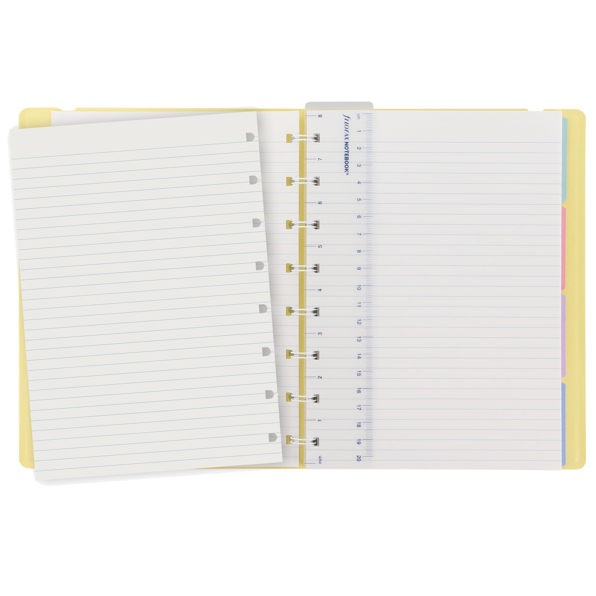 filofax-notebook-f-to-a5-righe-56-pag-giallo-limone-similpelle