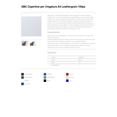 gbc-100-copertine-leathergrain-250gr-a4-bianco-goffrato