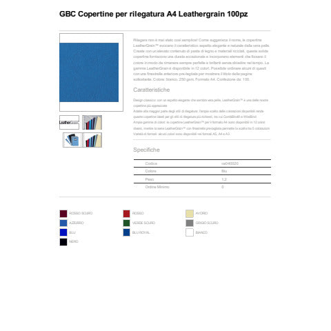 gbc-copertine-rilegatura-leathergrain-cartoncino-goffrato-a4-blu-conf-100-pezzi-ce040020