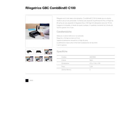 gbc-rilegatrice-dorsi-plastici-combbind-c100-nero-4401843