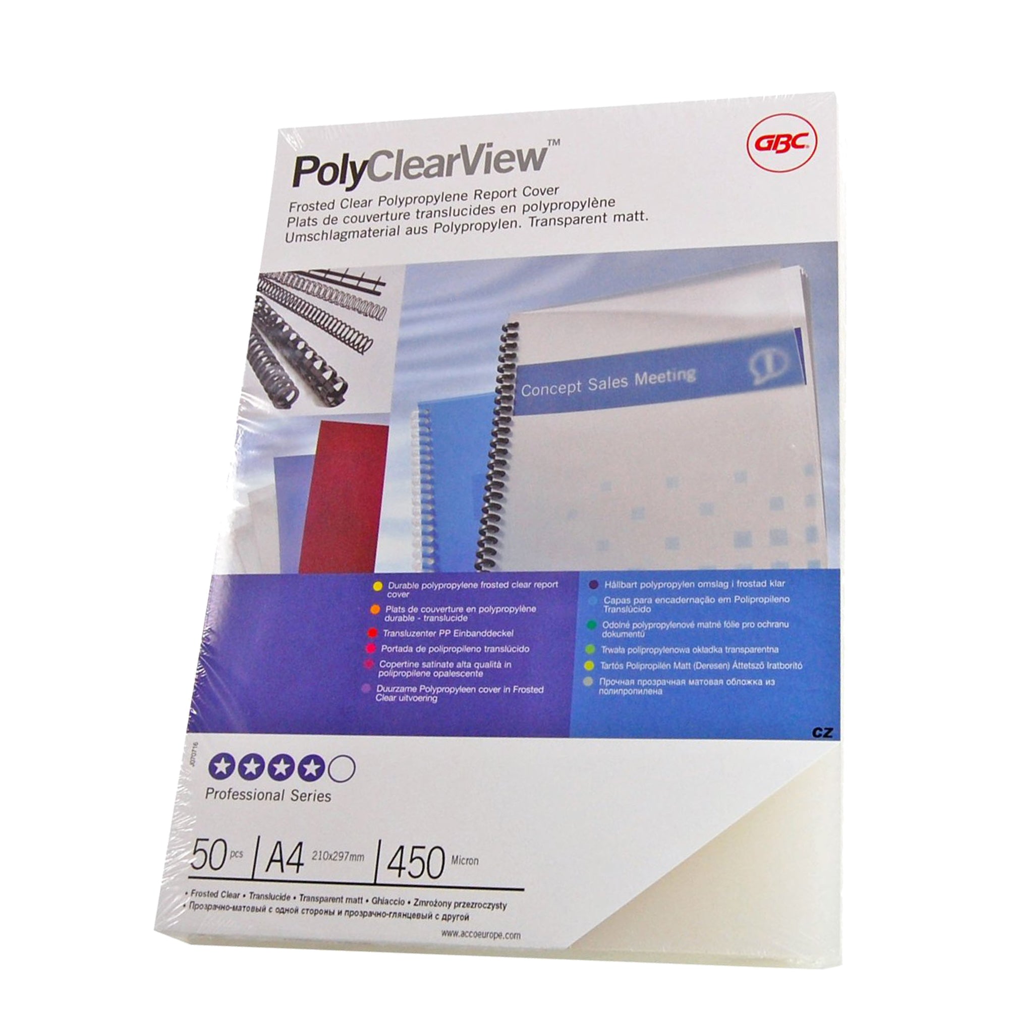 gbc-scatola-100-copertine-polyclear-view-a4-300micron-ppl-neutro-trasp-opaco