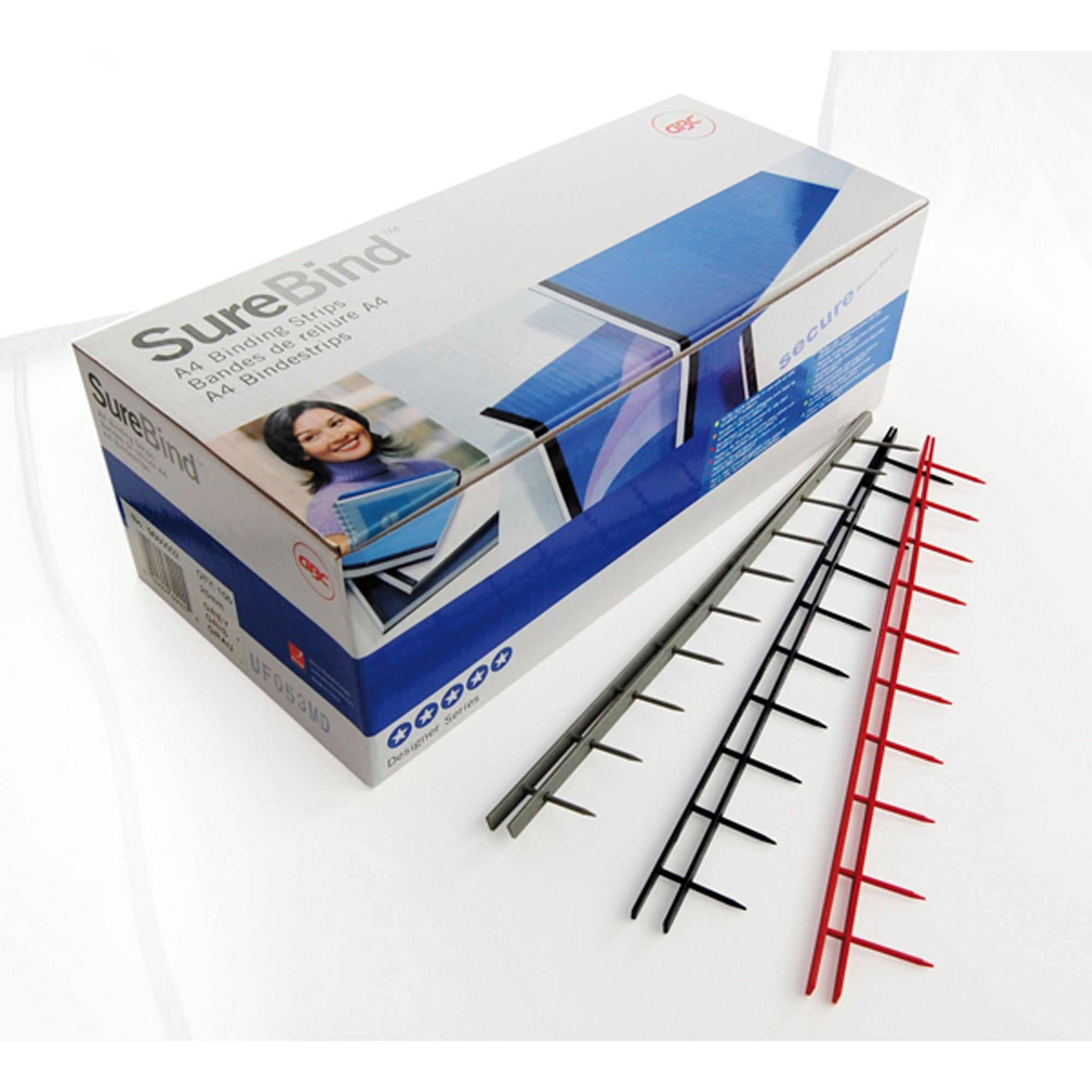 gbc-scatola-100-pettini-surebind-25mm-10-denti-bianco