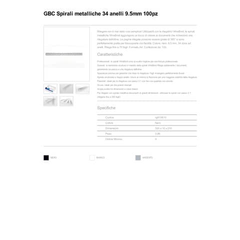 gbc-spirali-metalliche-34-anelli-wirebind-9-mm-a4-nero-conf-100-spirali-rg810610