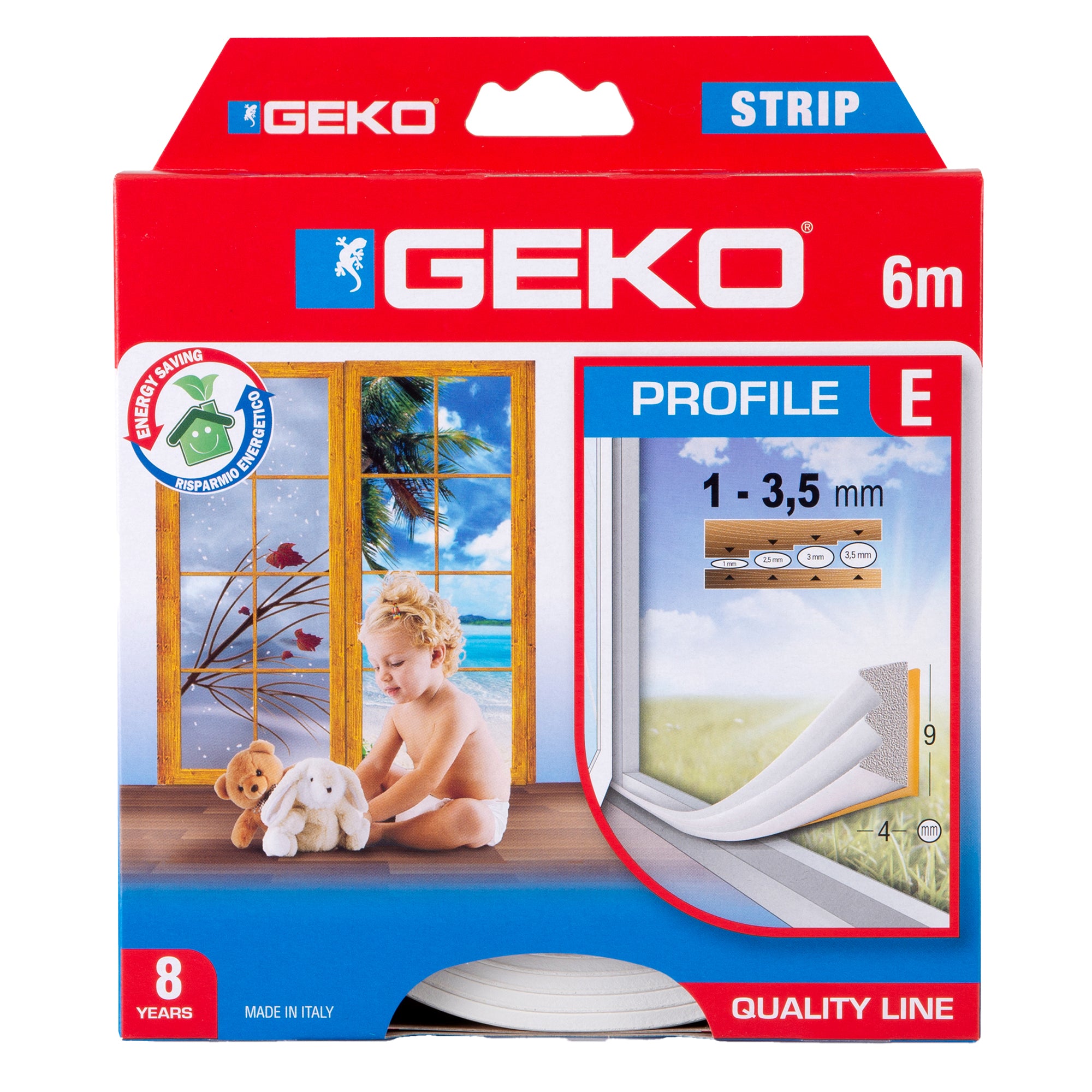 geko-guarnizione-gomma-isolamento-strip-6mt-tipo-bianco