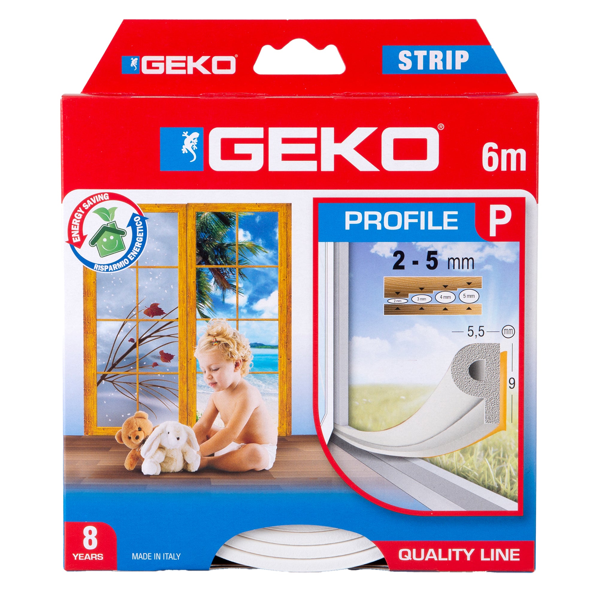 geko-guarnizione-gomma-isolamento-strip-6mt-tipo-p-bianco