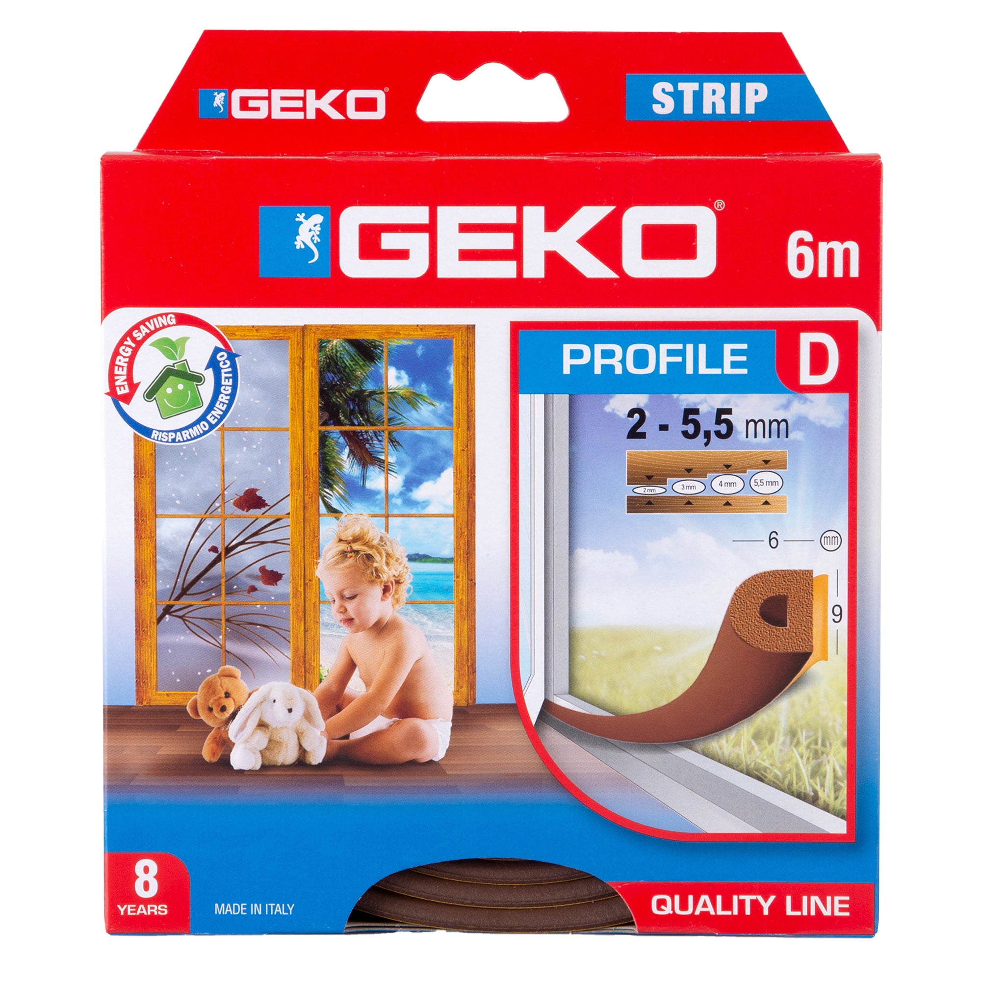 geko-guarnizione-gomma-isolamento-strip-9x6mmx6mt-tipo-d-marrone