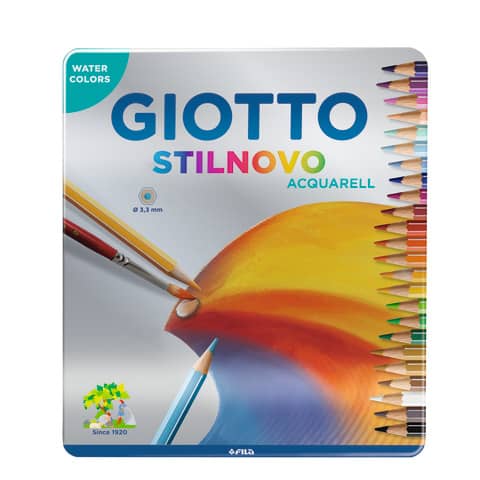 giotto-matite-acquarellabili-stilnovo-acquarell-assortiti-scatola-metallo-24-25630000