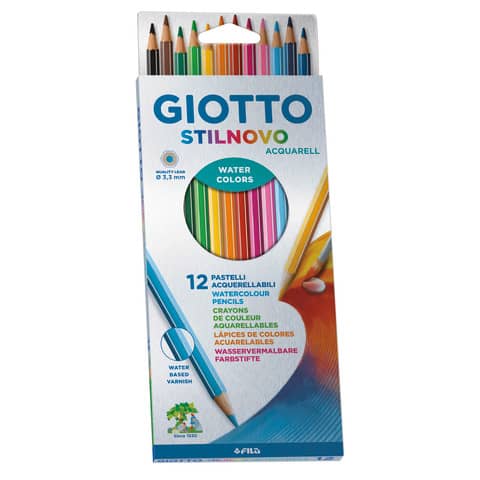 giotto-matite-acquerellabili-stilnovo-conf-12-colori-assortiti-f255700