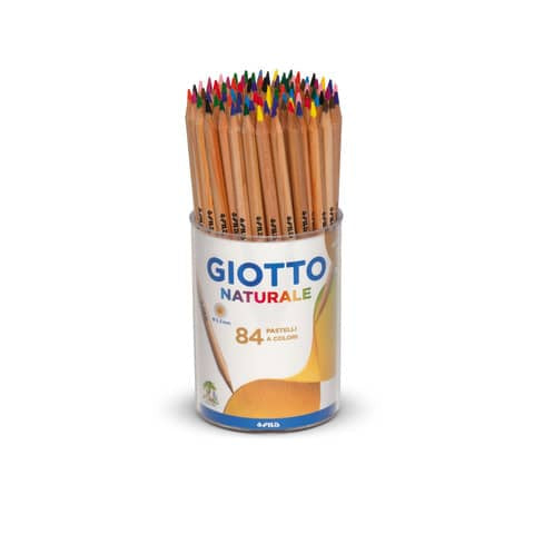 giotto-matite-colorate-naturale-assortiti-barattolo-84-52020000