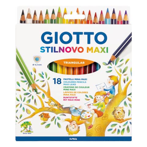 giotto-matite-colorate-stilnovo-maxi-conf-18-pezzi-colori-assortiti-f226200