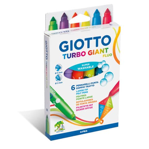 giotto-pennarelli-turbo-giant-conf-6-colori-fluo-assortiti-f433000