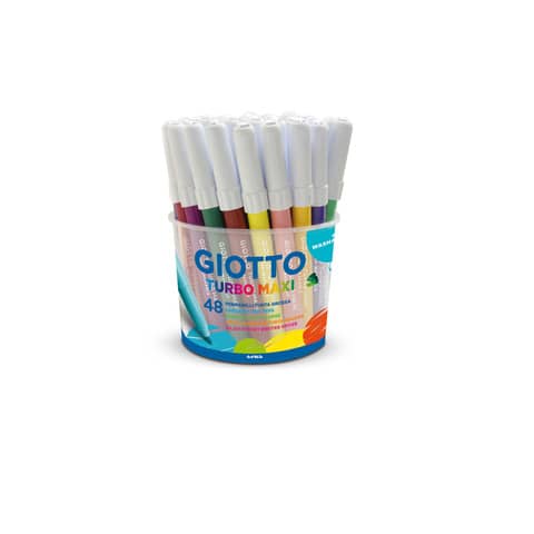 giotto-pennarelli-turbo-maxi-punta-grossa-fibra-5-mm-assortiti-barattolo-48-f521400