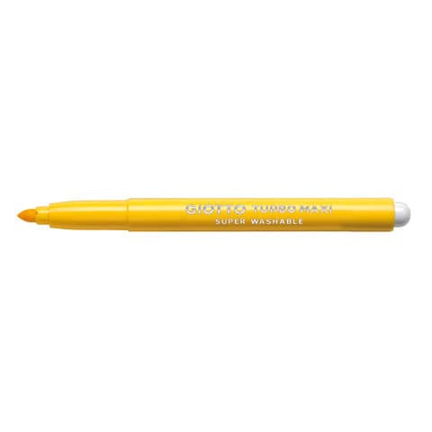 giotto-pennarello-turbo-maxi-punta-grossa-fibra-5-mm-giallo-medio-conf-12-pezzi-456002