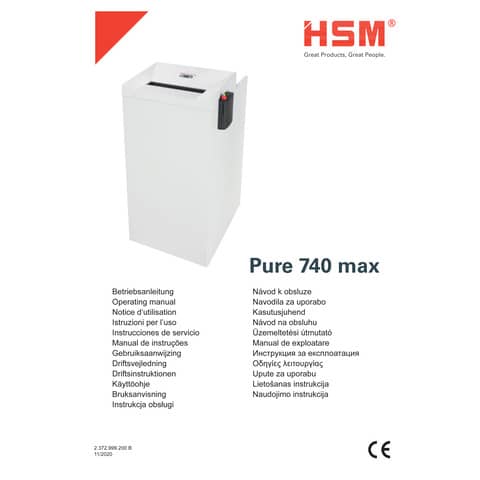 hsm-distruggidocumenti-pure-740max-contenitore-240-lt-p4-taglio-frammenti-4-5x30-mm-2373111x