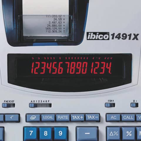 ibico-calcolatrice-scrivente-termica-1491x-display-14-cifre-bianco-azzurro-ib404207