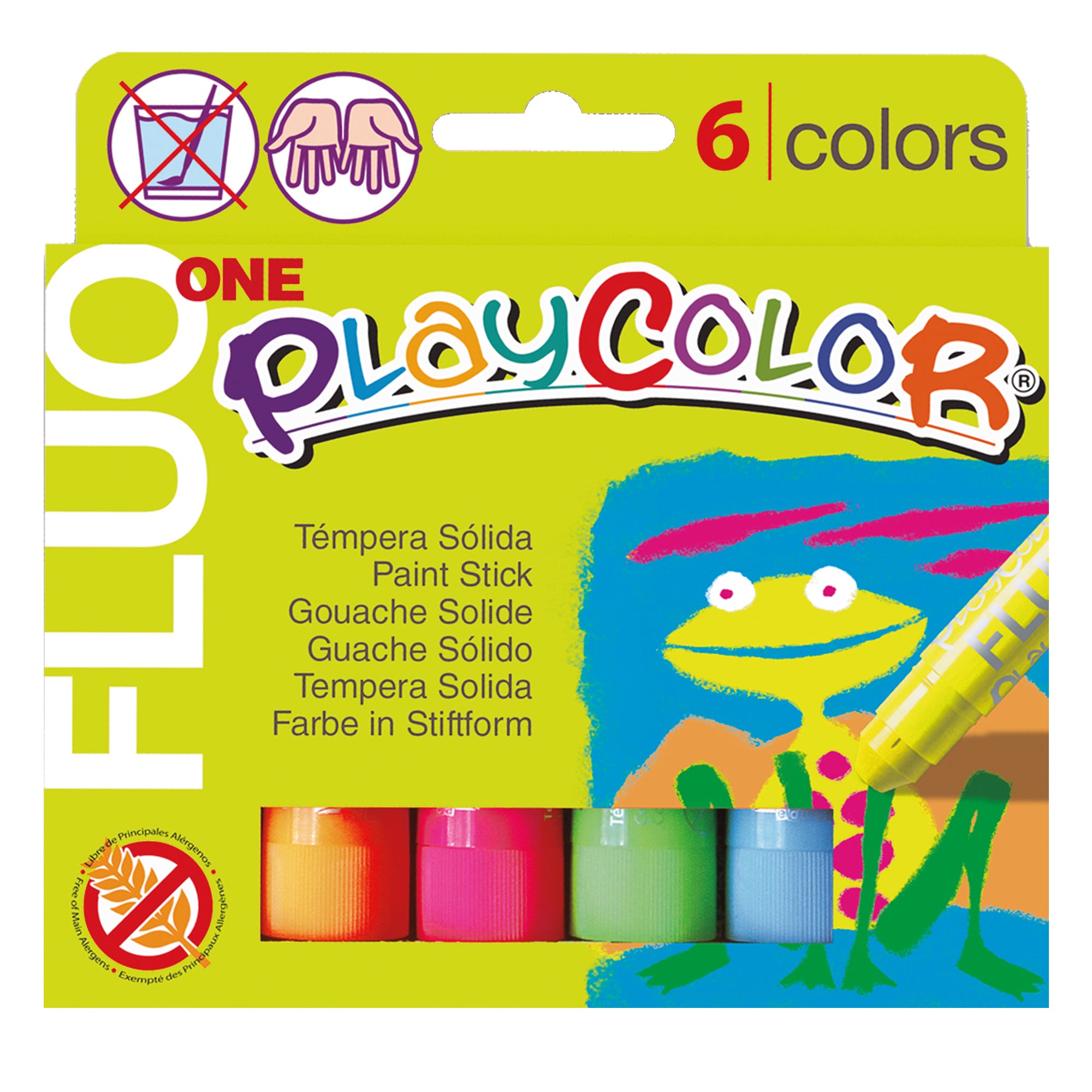istant-tempera-solida-playcolor-6-colori-fluo-stick-10gr