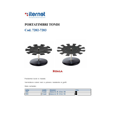 iternet-portatimbri-tondo-metallo-nero-diametro-138xh-90-mm-12-posti-7203