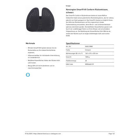 kensington-schienale-conform-smartfit-nero-k60412ww